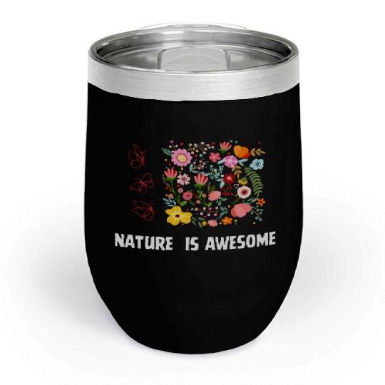 Wild flower Chill Wine Tumblers