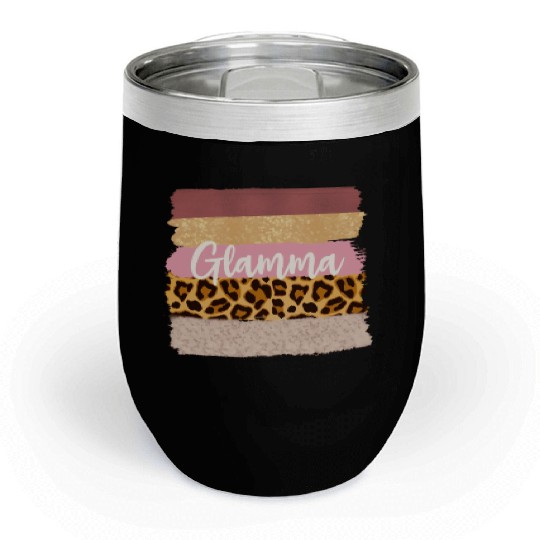 Glamma Glam Ma Nana Leopard Chill Wine Tumblers
