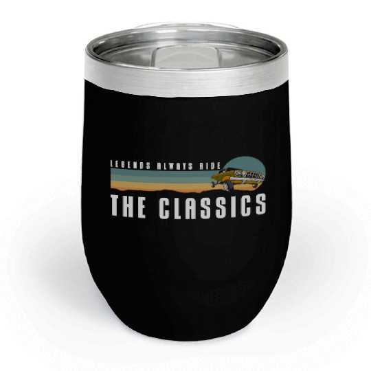 Classic Car Muscle Car Mechatronics Engineer Motor Chill Wine Tumblers
