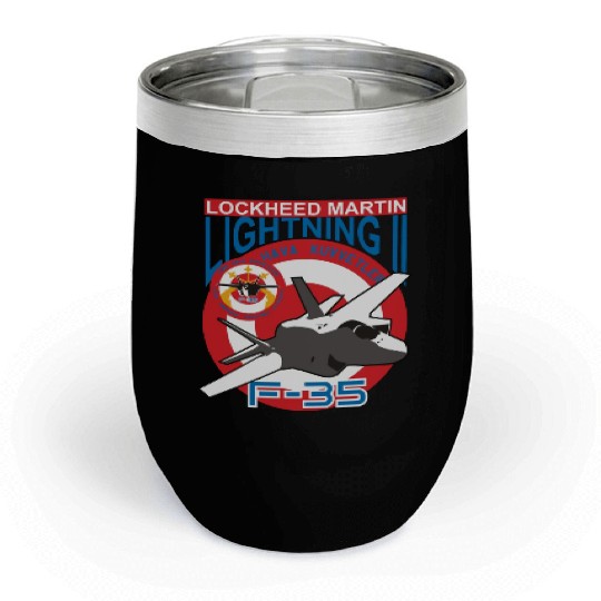 Lockheed Martin F 35 Chill Wine Tumblers