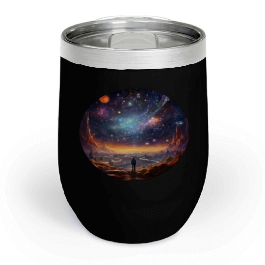 Galactic Splendor: Embrace the Marvels of Cosmos Chill Wine Tumblers