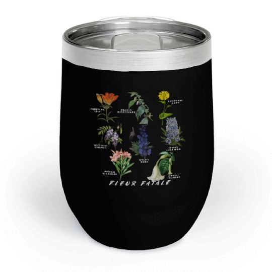 Botanist Gardening Fleur Fatale Poison Botaal Chill Wine Tumblers