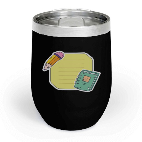 Back to School Sticker Set Chill Wine Tumblers