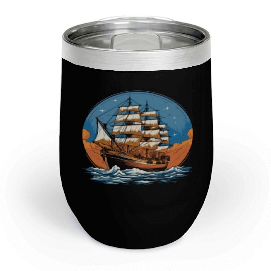 Columbus Day 1492 Chill Wine Tumblers