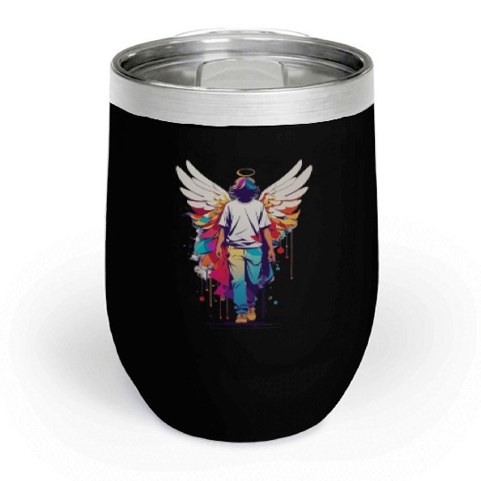 Angel with no face Chill Wine Tumblers