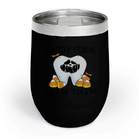 Candy Corn, Not in Teeth! Chill Wine Tumblers