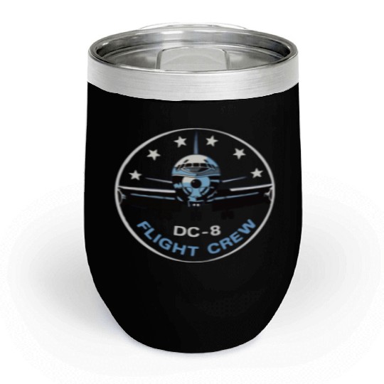DC 8 FLIGHT CREW Chill Wine Tumblers