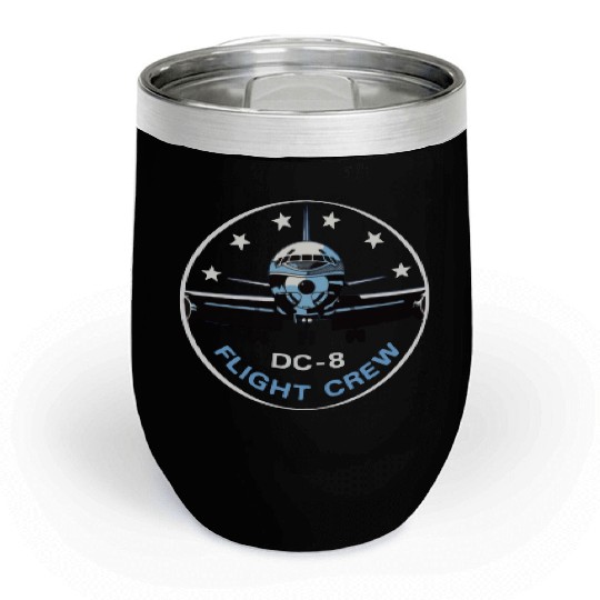 DC 8 FLIGHT CREW Chill Wine Tumblers