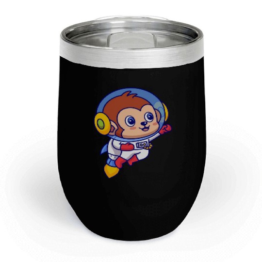 Flying Monkey Astronaut Chill Wine Tumblers