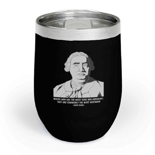 Philosophy Quote eptic David Hume Chill Wine Tumblers