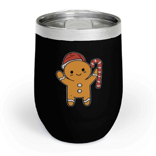 Gingerbread Cookie Baker Gift Chill Wine Tumblers