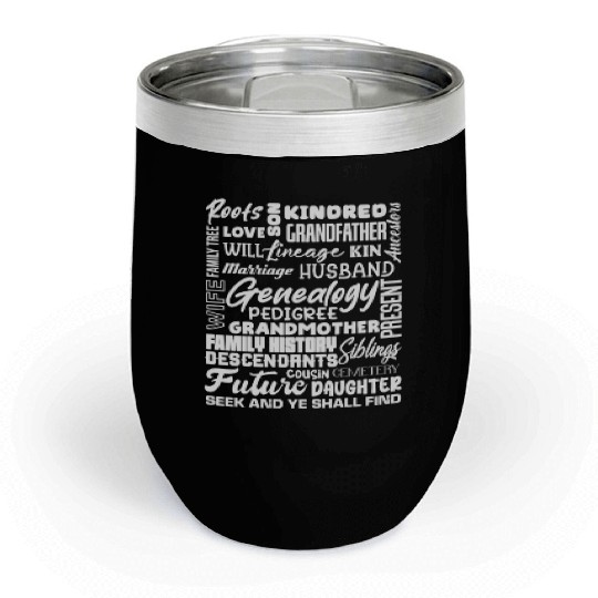 Genealogy Roots Family History Descendants Chill Wine Tumblers