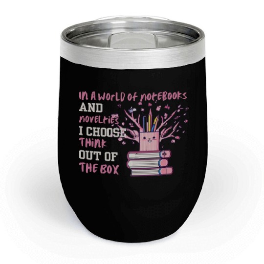 Back to school artsy Chill Wine Tumblers