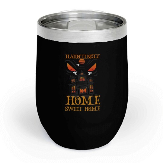 Horror Paranormal Haunted House Spooky Halloween Chill Wine Tumblers