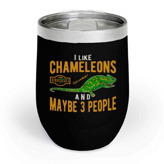 Chameleon Lizard Chill Wine Tumblers