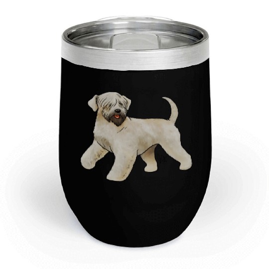 Dog Soft Coated Wheaten Terrier Irish Cream Chill Wine Tumblers