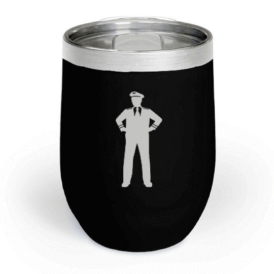 Airline captain Chill Wine Tumblers