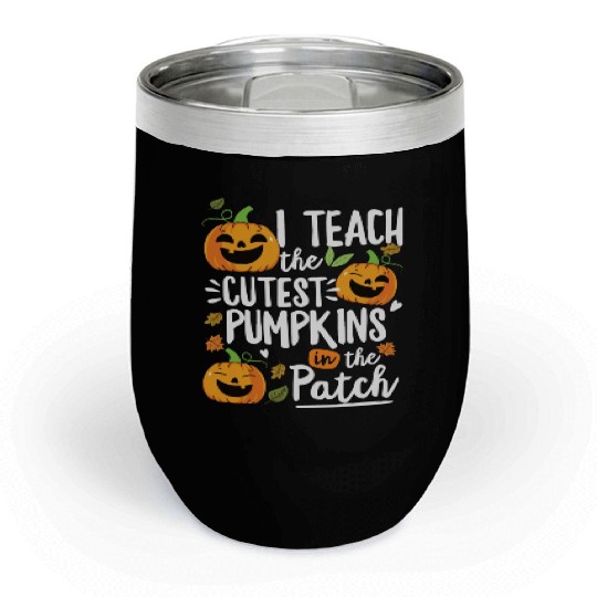 Teacher Halloween Pre K Teacher Kindergarten Chill Wine Tumblers