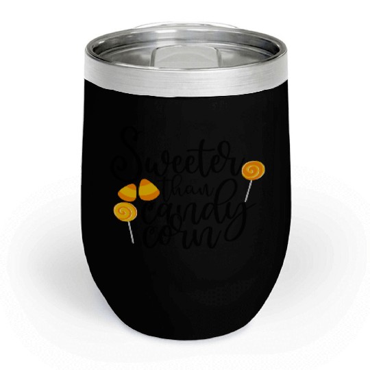 Sweeter Than Candy Corn Chill Wine Tumblers