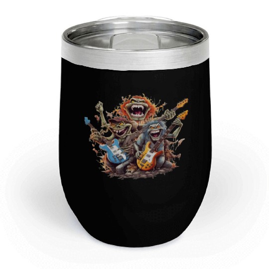 Monsters of Rock and Roll for Music enthusiasts Chill Wine Tumblers