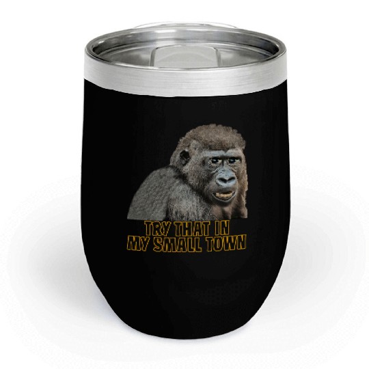 Small Town Ape Chill Wine Tumblers