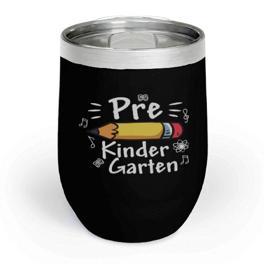 Cute Pre Kindergarten Back To School Pre K Teacher Chill Wine Tumblers