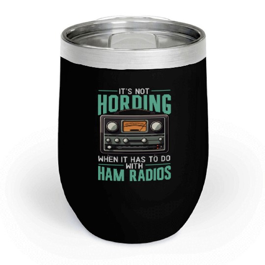 Ham Radio Operator Morse Code Radioactivity Chill Wine Tumblers