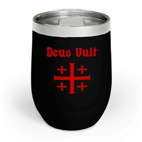 Jerusalem Cross Crus Emblem Knights Templar Chill Wine Tumblers