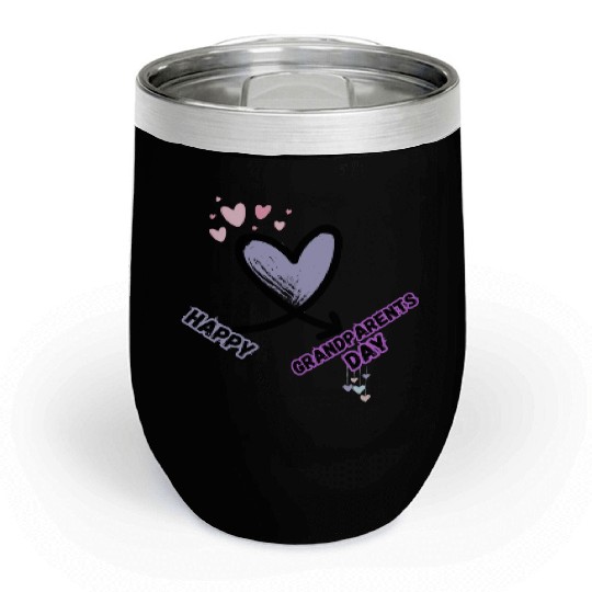 Happy Grandparents Day Chill Wine Tumblers
