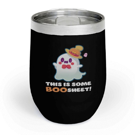 This is Some Boo Sheet Funny Halloween Ghost Gift Chill Wine Tumblers