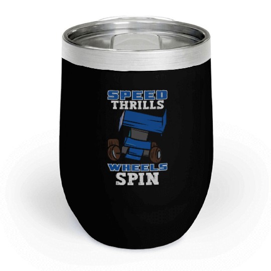Sprint Car Mom Dirt Track Racing Racing Race Day Chill Wine Tumblers