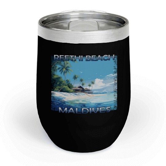 Summer Fun in the Maldives: Reethi Beach with a Chill Wine Tumblers
