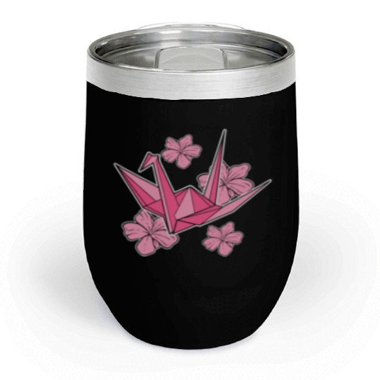 Sakura Origami Artisan Chill Wine Tumblers