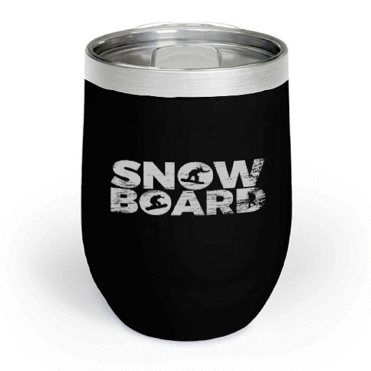 Snowboarding Chill Wine Tumblers