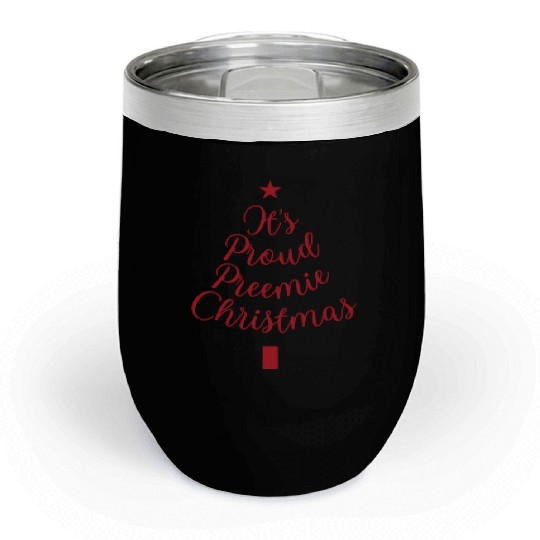NICU Christmas tree design | Proud Preemie Chill Wine Tumblers