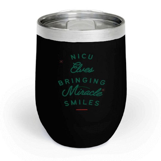 Cute NICU Christmas design Chill Wine Tumblers