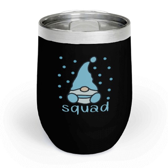 Funny Gnomes with snow fall celebrate Chill Wine Tumblers