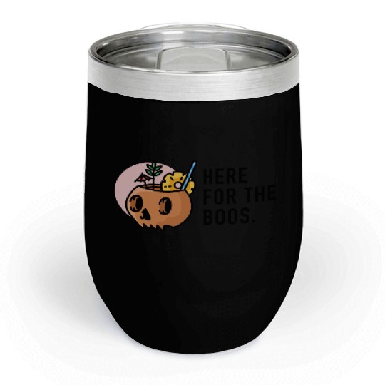 halloween 2 black Chill Wine Tumblers