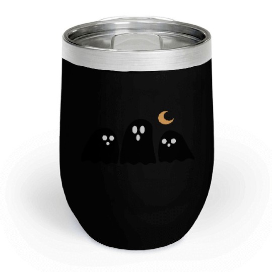 halloween 3 black Chill Wine Tumblers