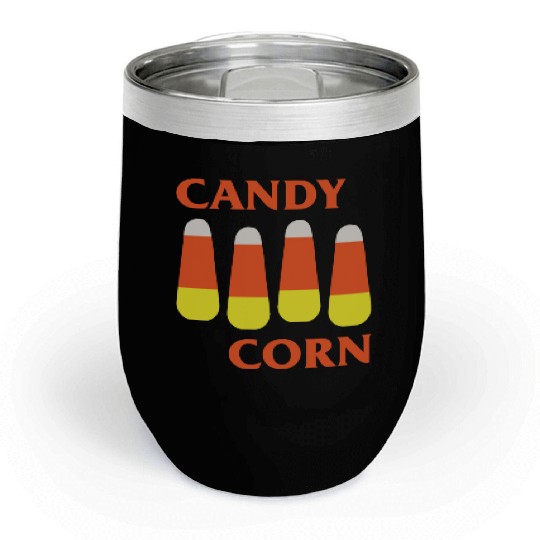 Candy Corn Punk Chill Wine Tumblers