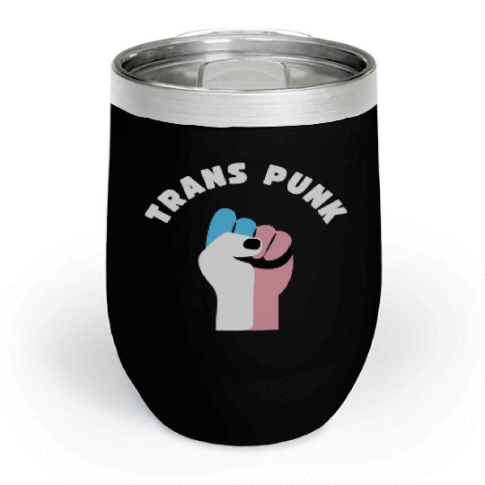 Trans Punk Transgender Pride Chill Wine Tumblers