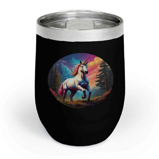 Rainbow Unicorn Chill Wine Tumblers