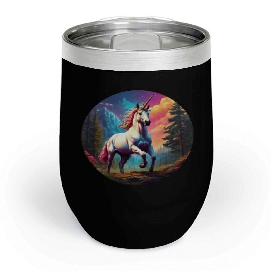 Rainbow Unicorn Chill Wine Tumblers