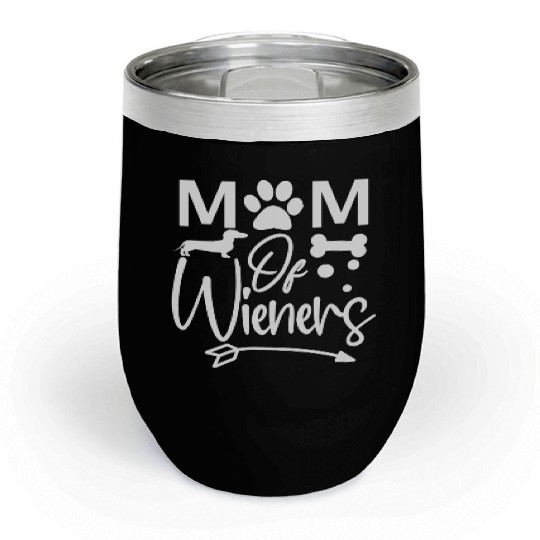 Dog Lover Gift Mom Of Wieners Dachshunds Chill Wine Tumblers