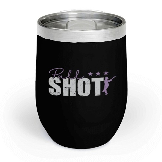 Pull Shot Cricket Chill Wine Tumblers