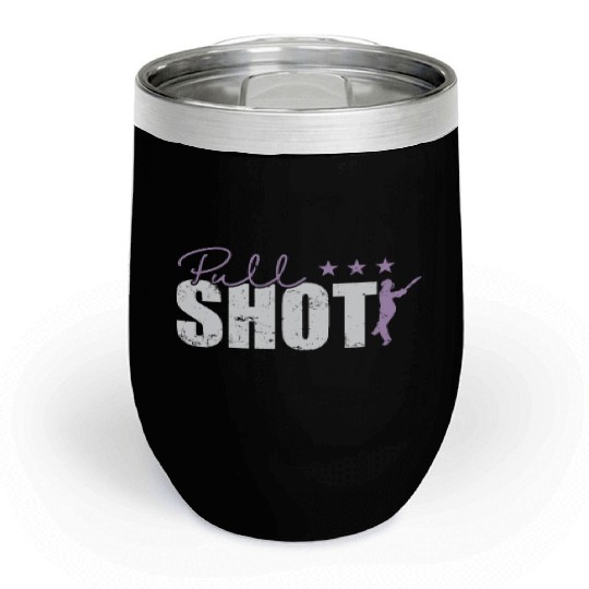 Pull Shot Cricket Chill Wine Tumblers
