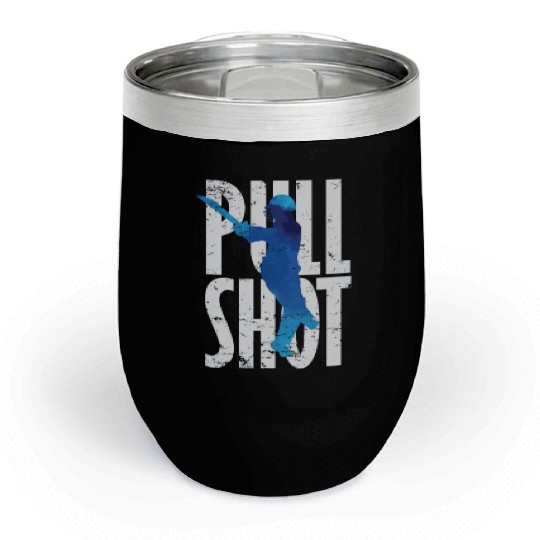Cricket Pull Shot Sports Moment Chill Wine Tumblers