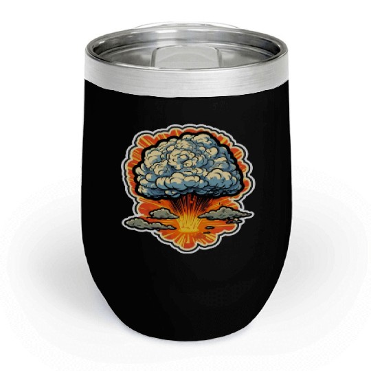 Explosion Fireworks Pyrotechnics Chill Wine Tumblers