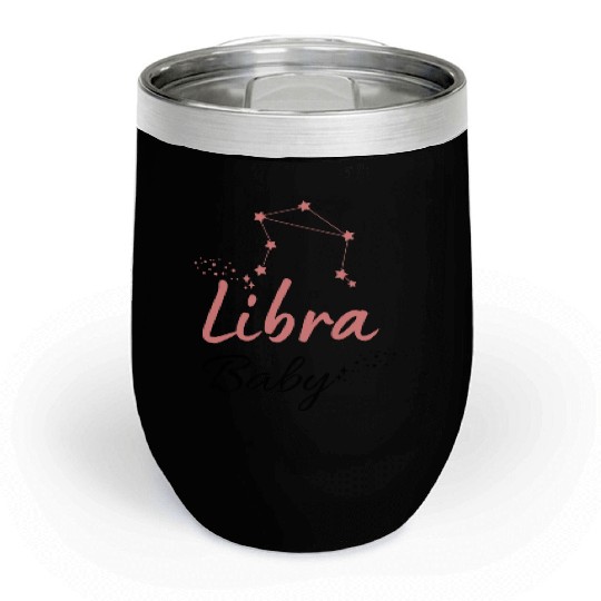 Libra Baby Astrology Cute Chill Wine Tumblers