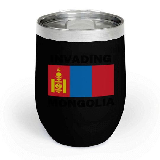 Invading Mongolia Chill Wine Tumblers